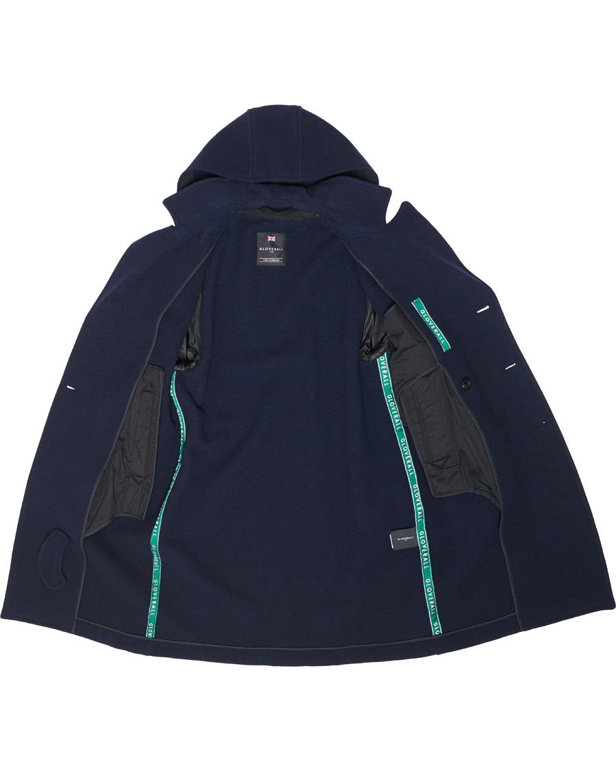 Heren | Jassen | Gloverall | Shakelton Long Peacoat Navy