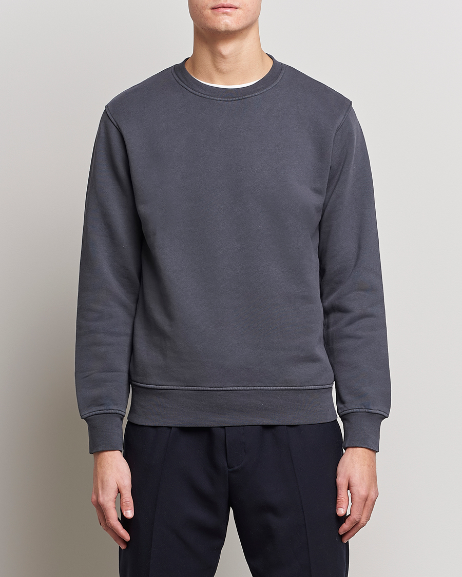 Heren | Onder de 100 | Colorful Standard | Classic Organic Crew Neck Sweat Lava Grey