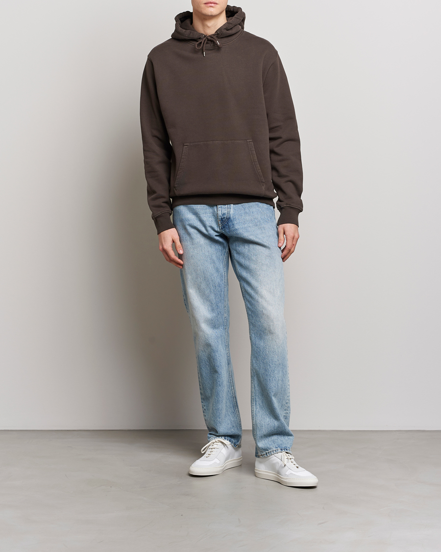 Heren | Truien | Colorful Standard | Classic Organic Hood Coffee Brown