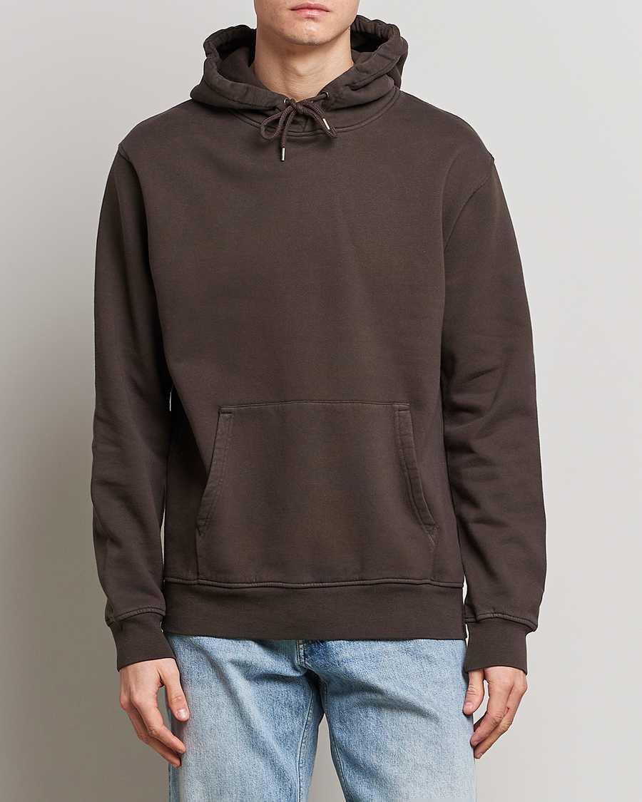 Heren | Truien | Colorful Standard | Classic Organic Hood Coffee Brown