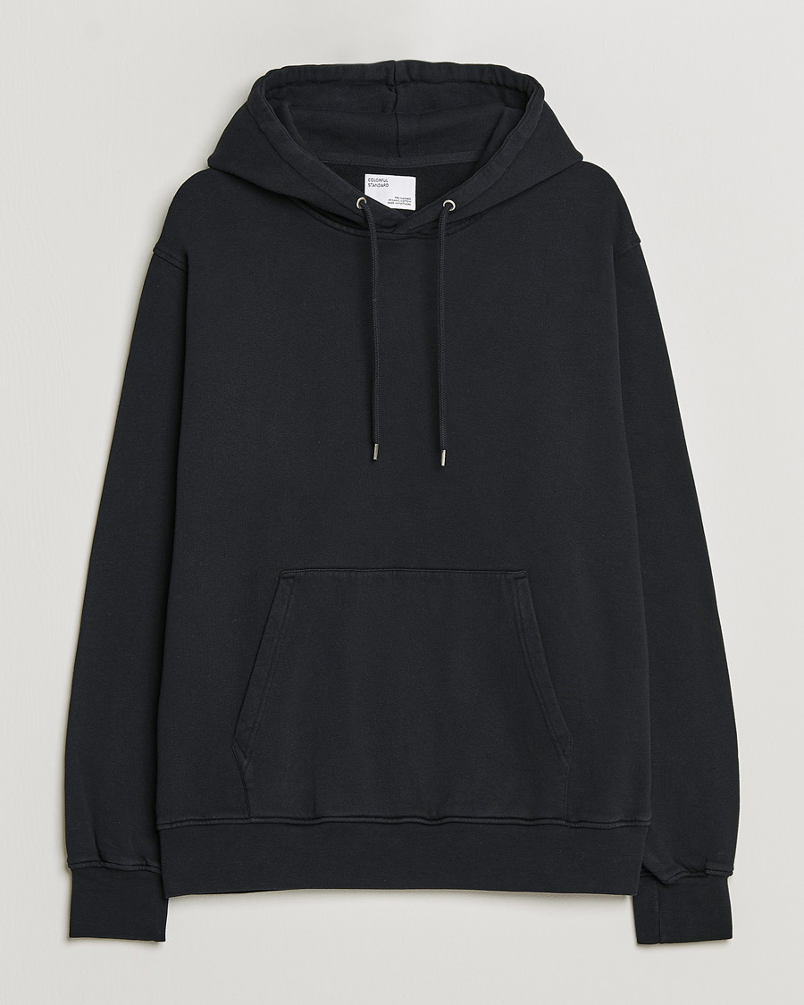 Heren | Truien | Colorful Standard | Classic Organic Hood Deep Black
