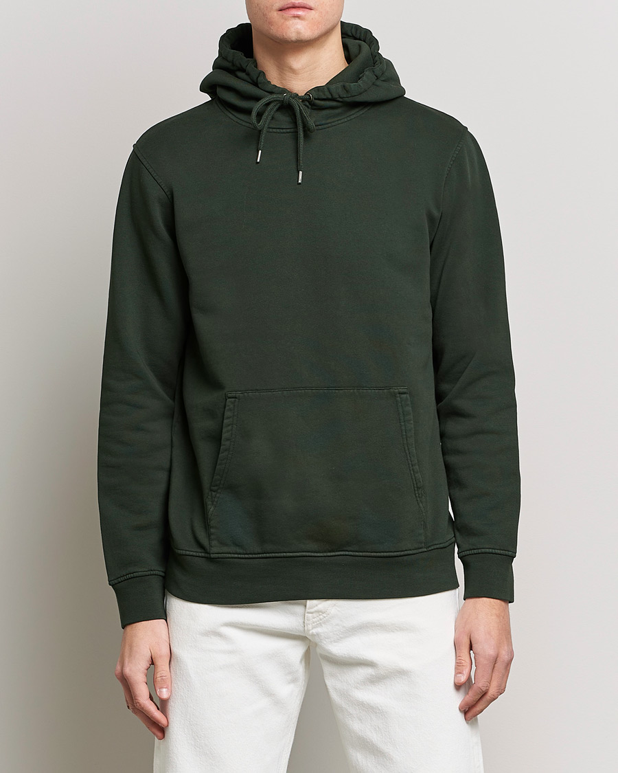 Heren | Truien | Colorful Standard | Classic Organic Hood Hunter Green