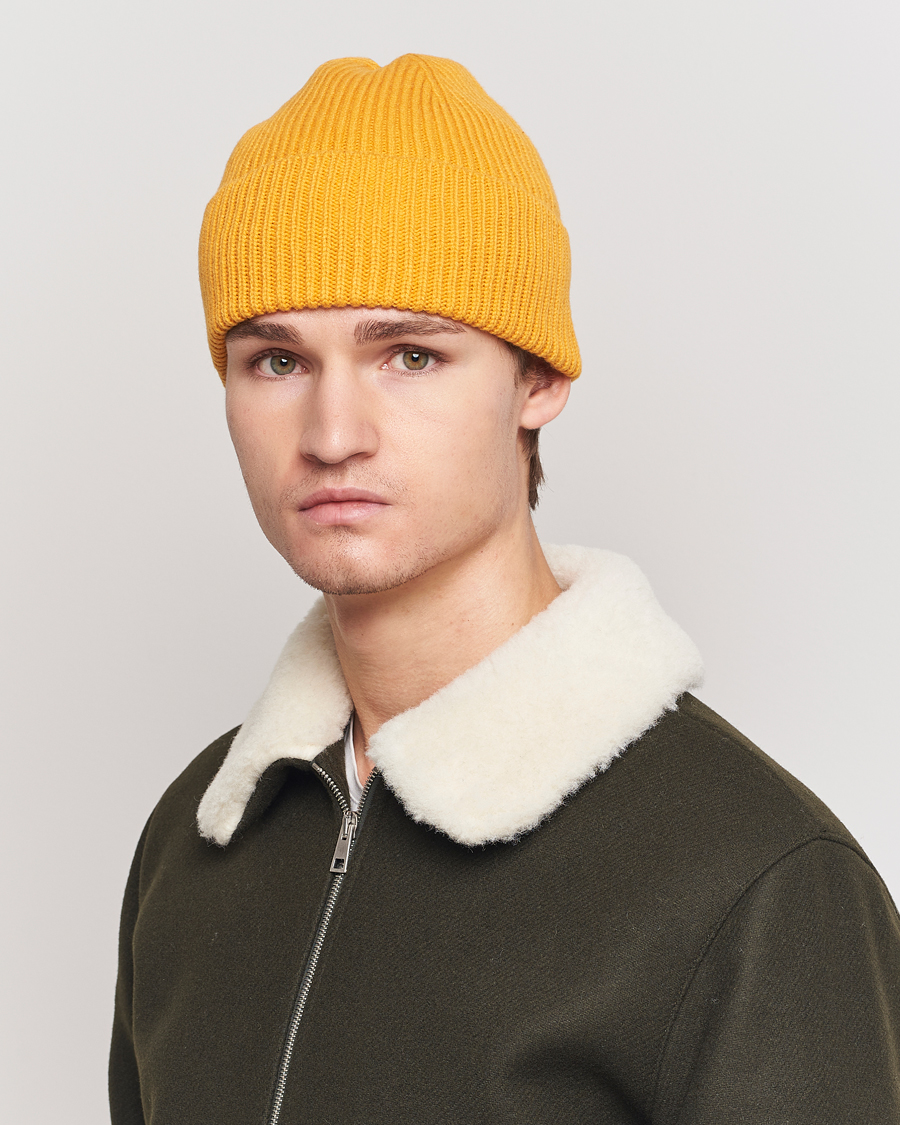 Heren |  | Colorful Standard | Merino Wool Beanie Burned Yellow