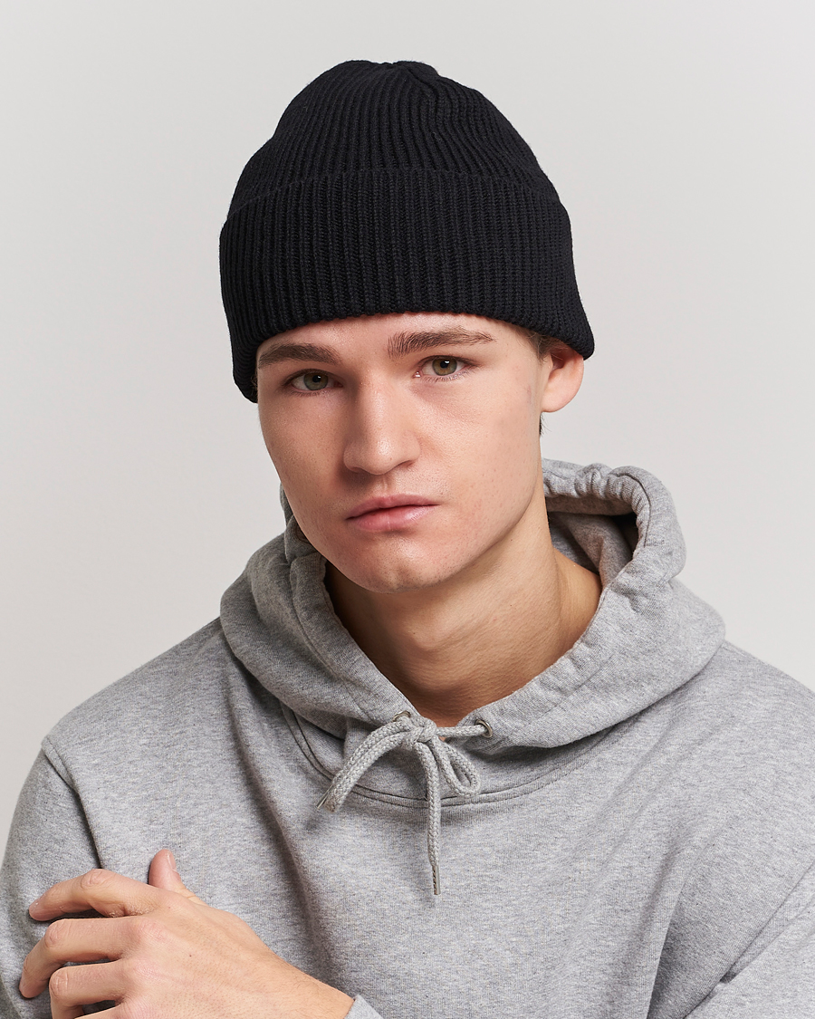 Heren |  | Colorful Standard | Merino Wool Beanie Deep Black