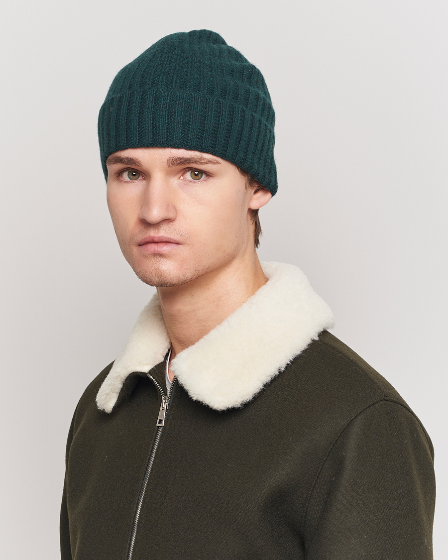 Heren |  | Colorful Standard | Merino Wool Beanie Emerald Green