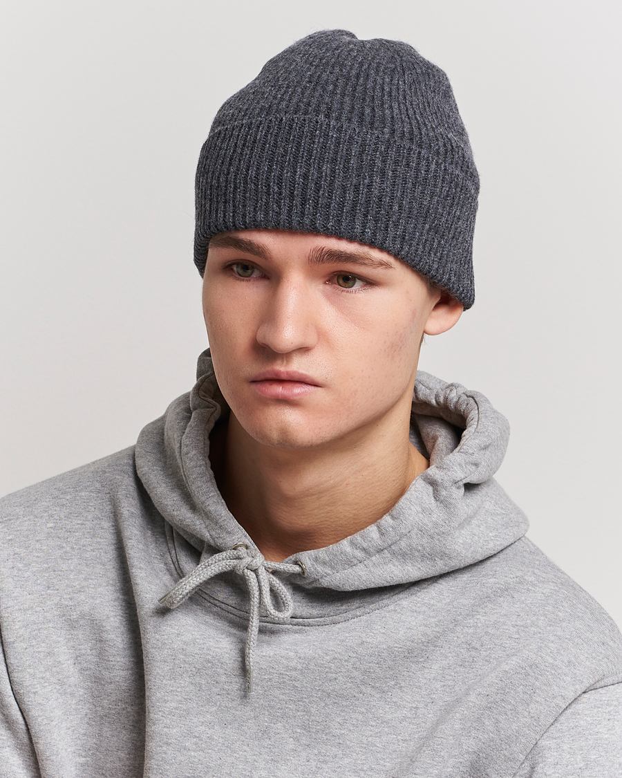 Heren | Mutsen | Colorful Standard | Merino Wool Beanie Lava Grey