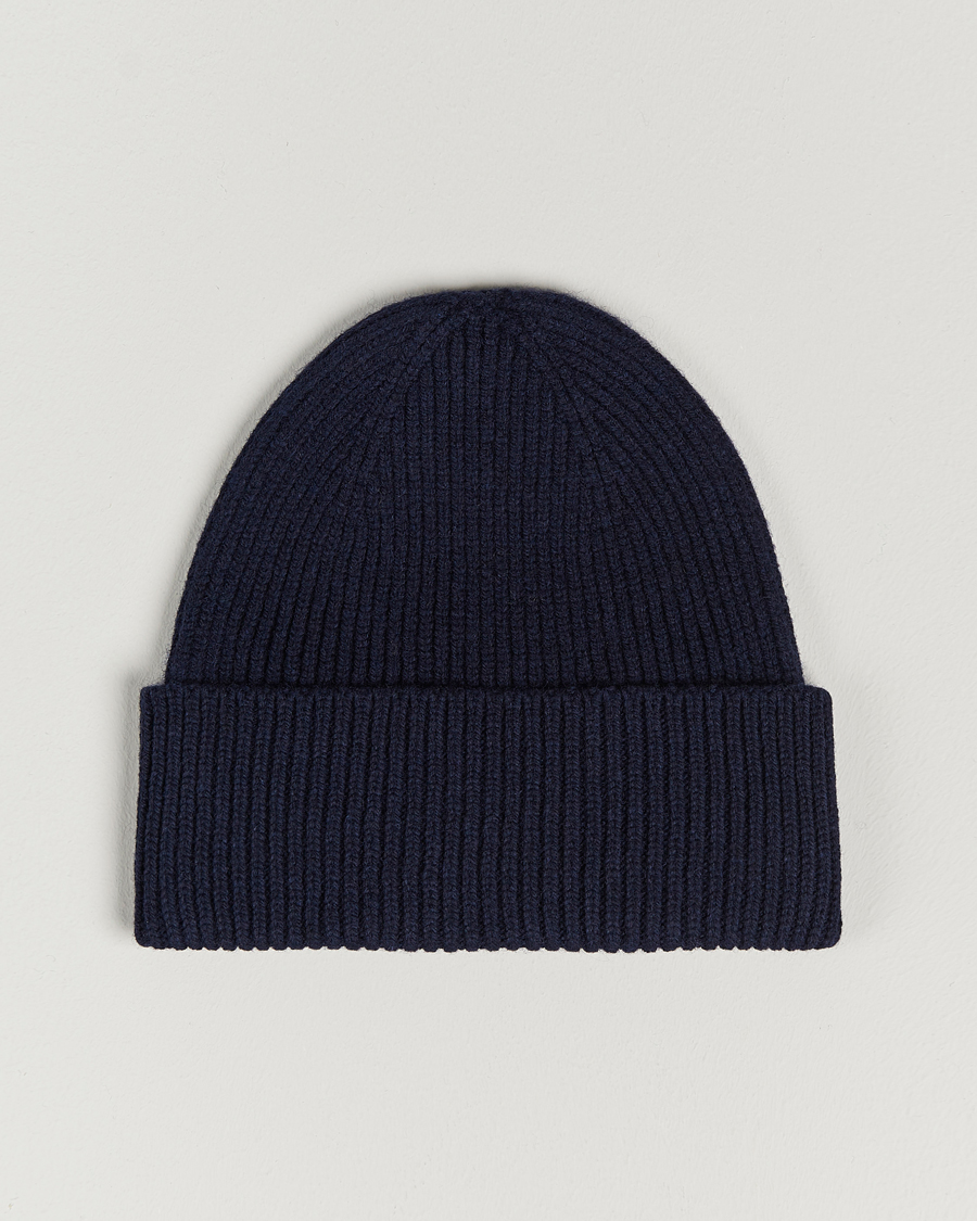 Heren | Mutsen | Colorful Standard | Merino Wool Beanie Navy Blue