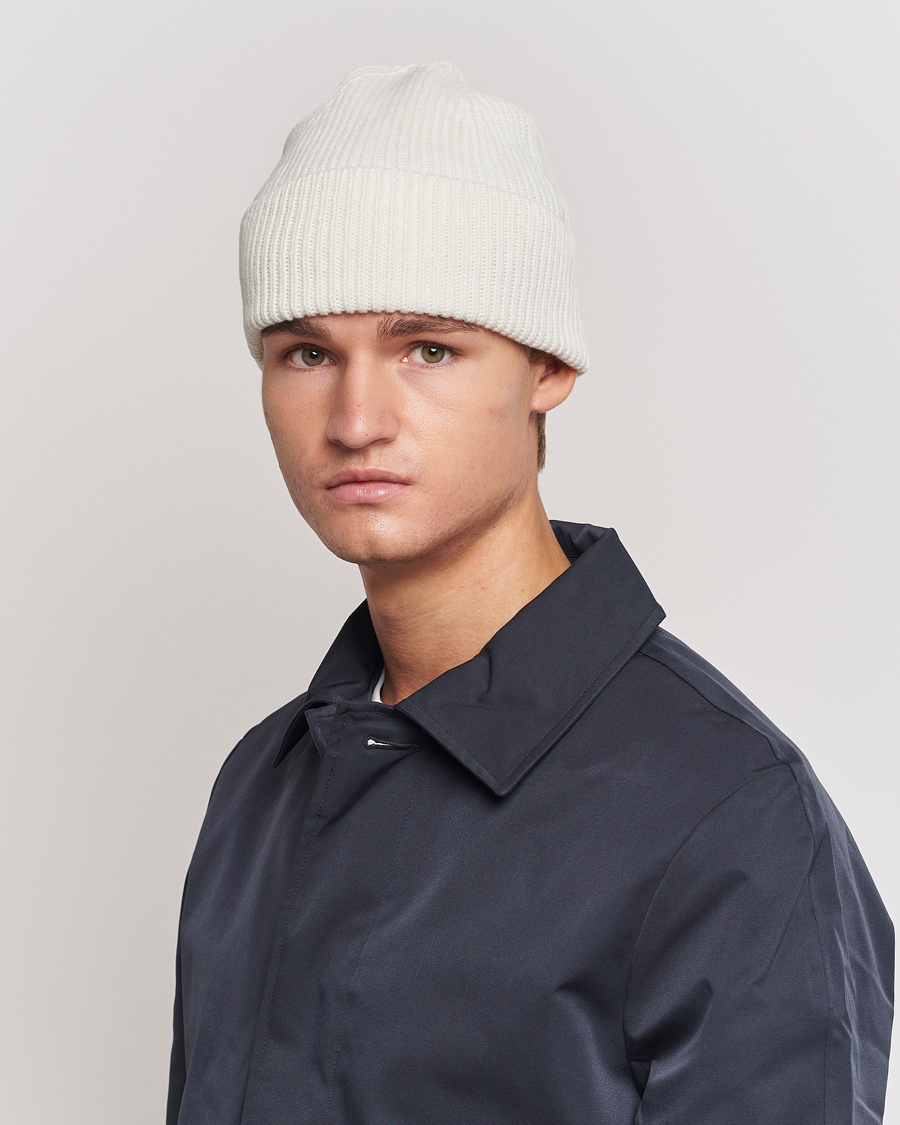 Heren | Verwarmende accessoires | Colorful Standard | Merino Wool Beanie Optical White