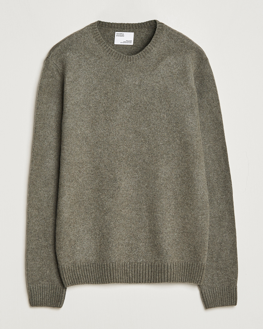 Heren | Colorful Standard | Colorful Standard | Classic Merino Wool Crew Neck Dusty Olive