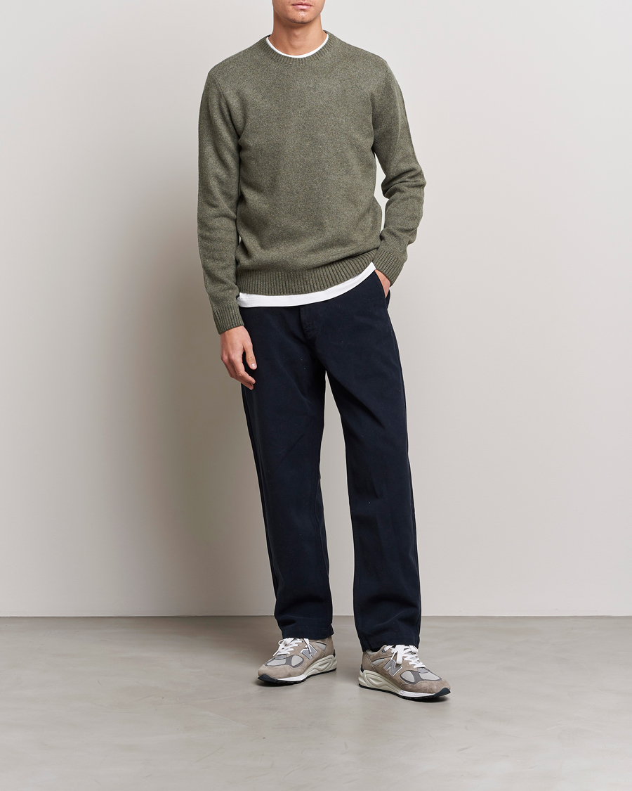 Heren | Truien | Colorful Standard | Classic Merino Wool Crew Neck Dusty Olive