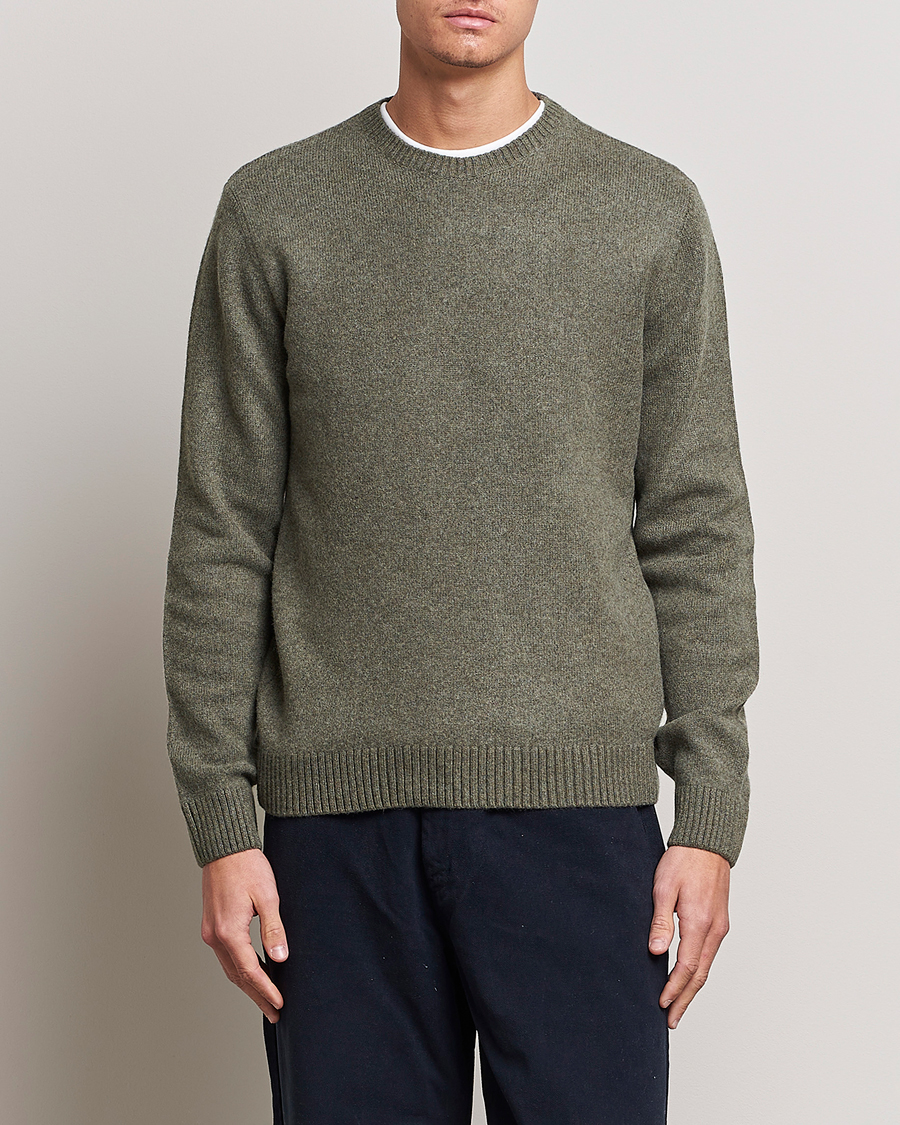 Heren | Gebreide truien | Colorful Standard | Classic Merino Wool Crew Neck Dusty Olive