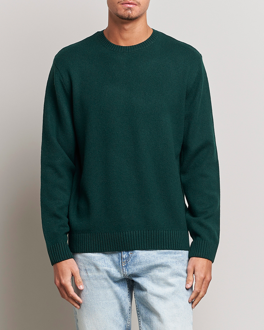 Heren | Kleding | Colorful Standard | Classic Merino Wool Crew Neck Emerald Green