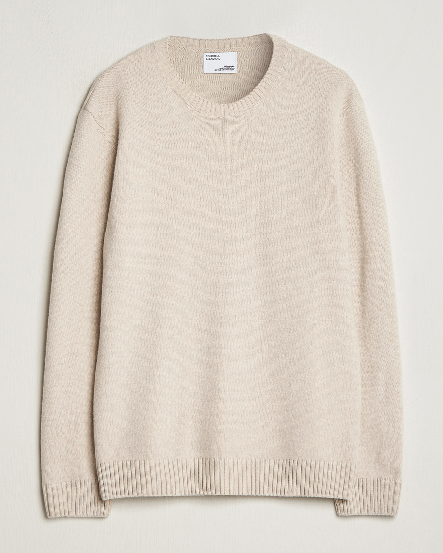 Heren | Truien | Colorful Standard | Classic Merino Wool Crew Neck Ivory White