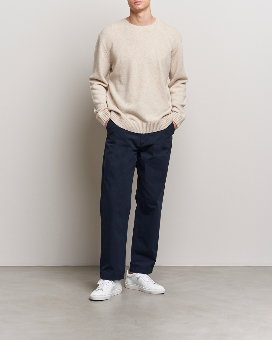 Heren | Truien | Colorful Standard | Classic Merino Wool Crew Neck Ivory White
