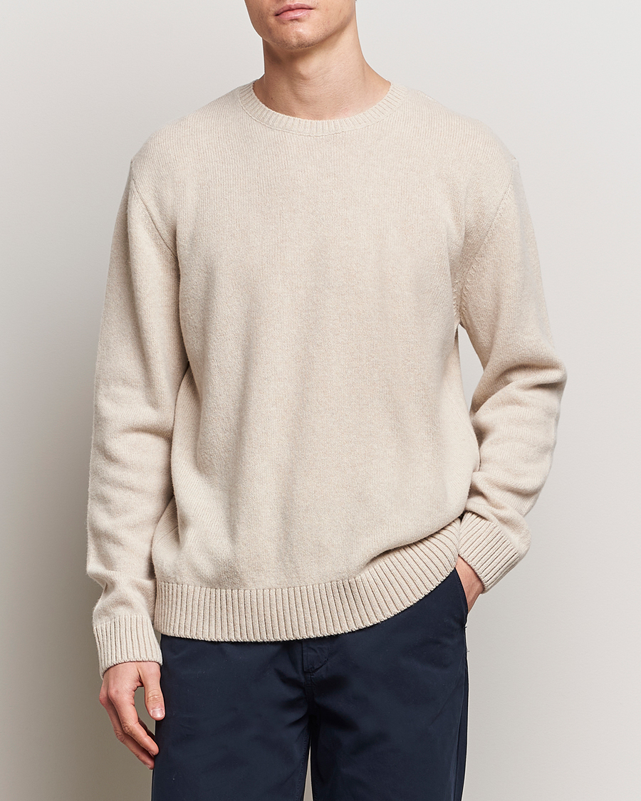 Heren | Afdelingen | Colorful Standard | Classic Merino Wool Crew Neck Ivory White