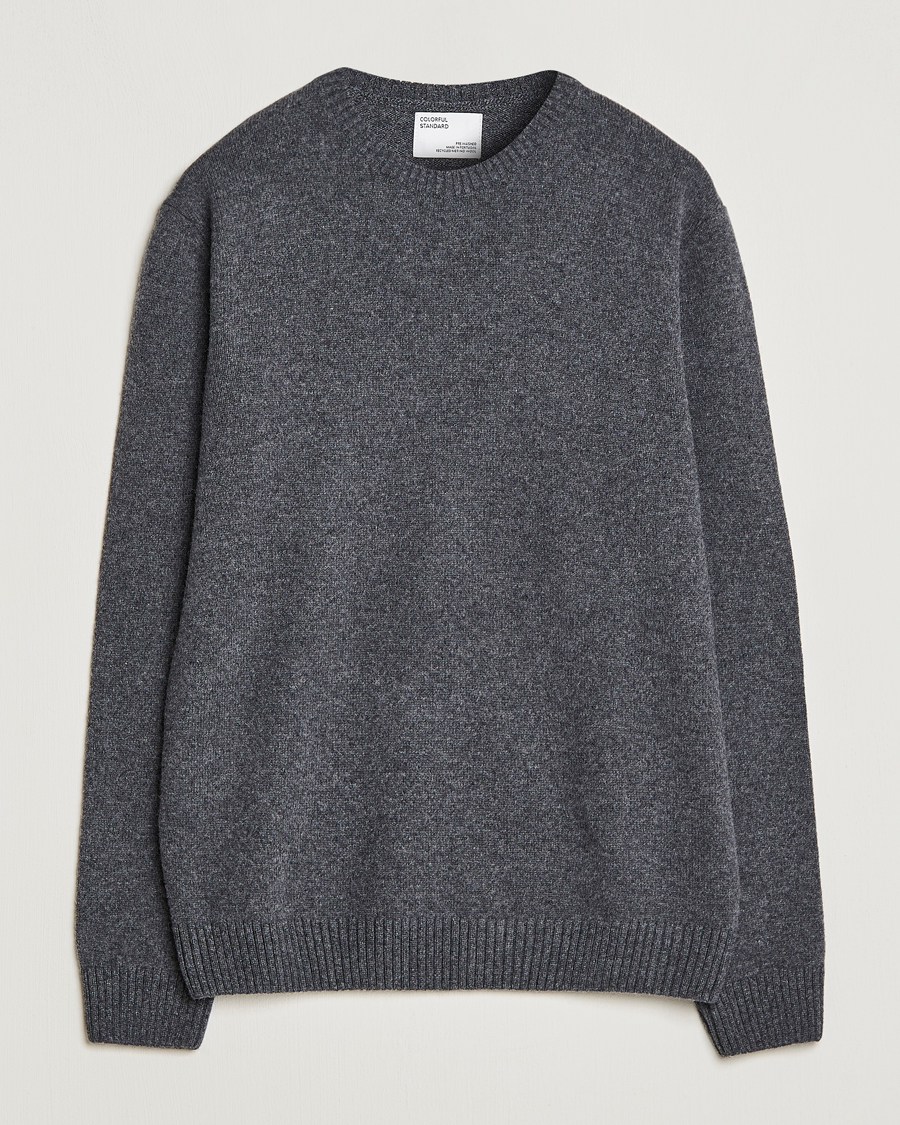 Heren | Truien | Colorful Standard | Classic Merino Wool Crew Neck Lava Grey