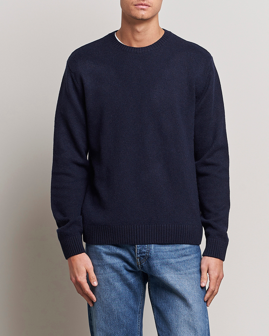 Heren | Afdelingen | Colorful Standard | Classic Merino Wool Crew Neck Navy Blue