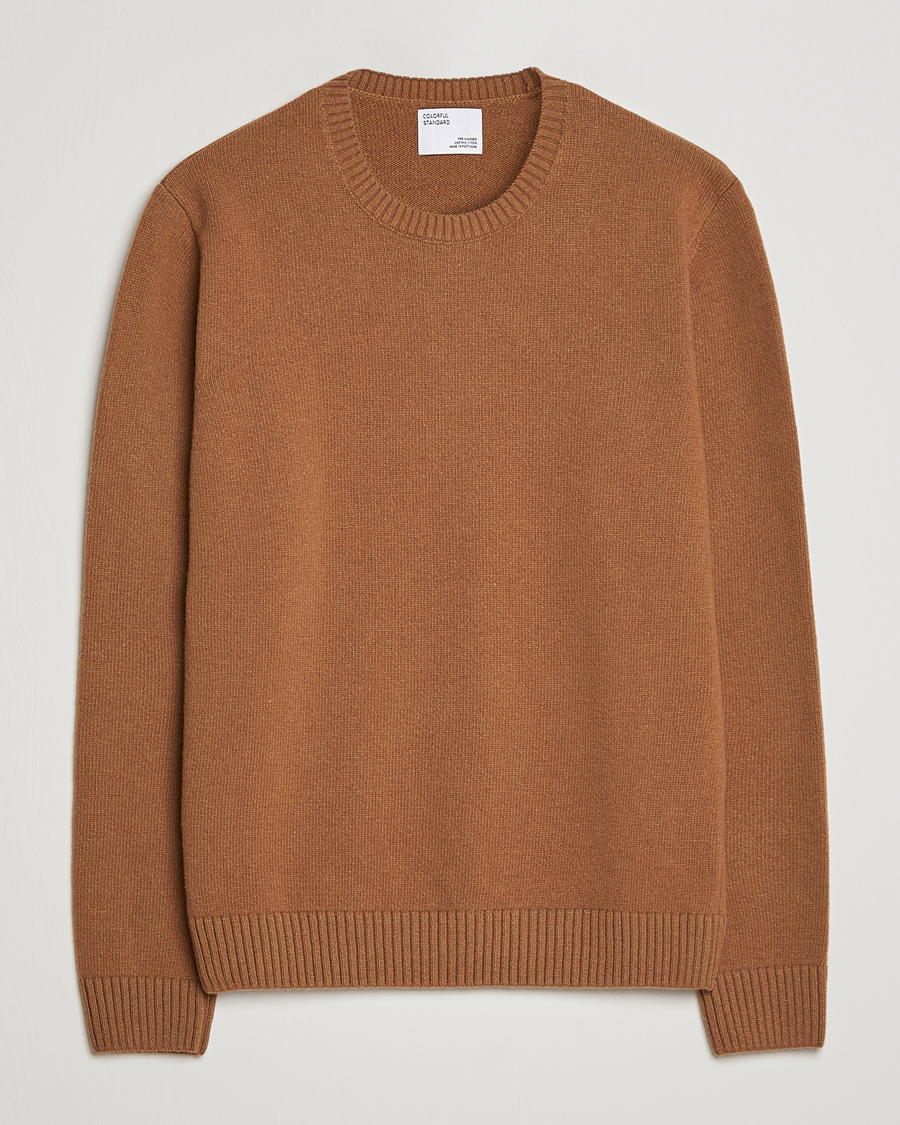 Heren | Truien | Colorful Standard | Classic Merino Wool Crew Neck Sahara Camel