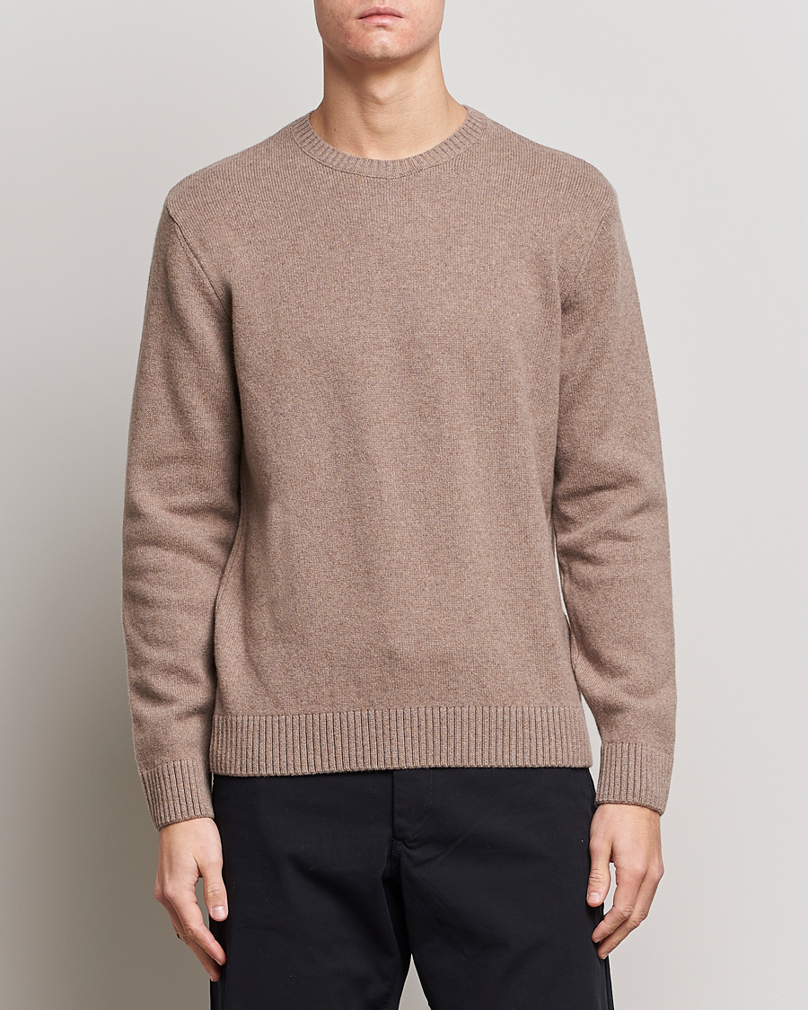 Heren | Colorful Standard | Colorful Standard | Classic Merino Wool Crew Neck Warm Taupe