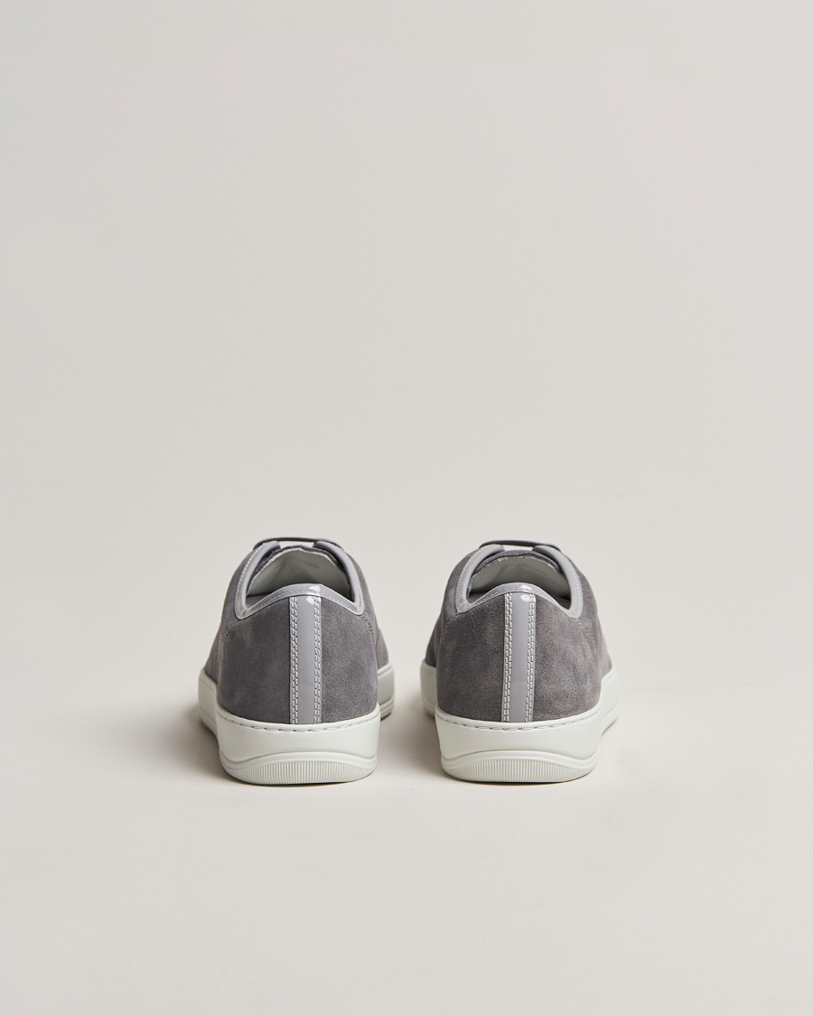 Heren |  | Lanvin | Patent Cap Toe Sneaker Light Grey