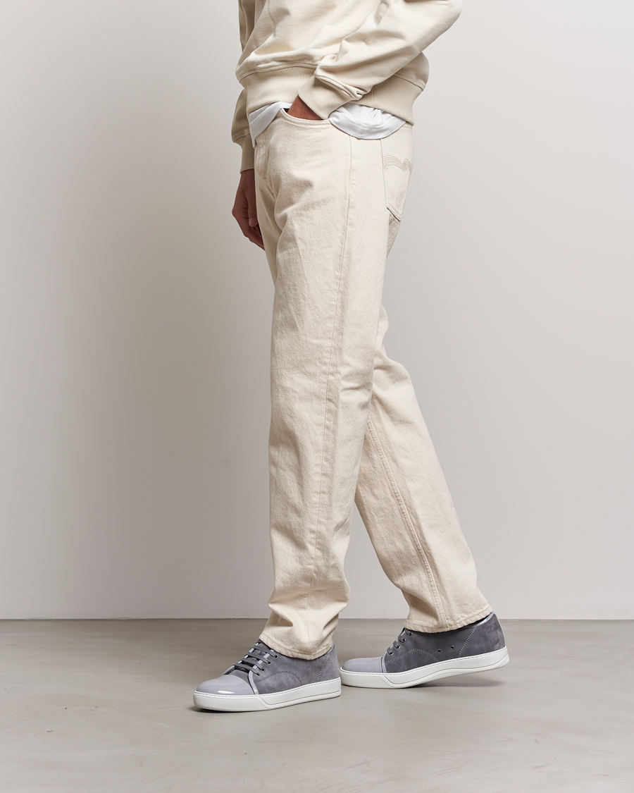 Heren | Lanvin DBB1 Patent Cap Toe Sneaker Light Grey | Lanvin | DBB1 Patent Cap Toe Sneaker Light Grey