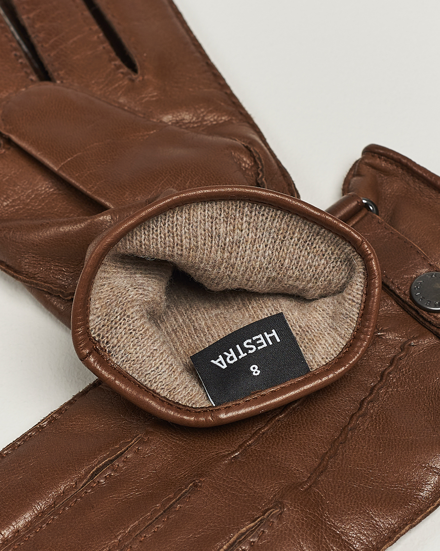 Heren | Afdelingen | Hestra | Jake Wool Lined Buckle Glove Light Brown