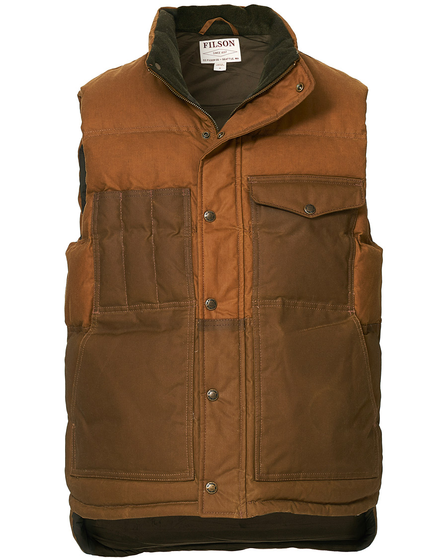 Heren | Jassen | Filson | Down Cruiser Padded Vest Dark Tan
