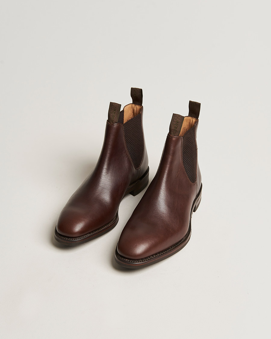 Heren | Business & Beyond | Loake 1880 | Chatsworth Chelsea Boot Dk Brown Waxy Calf