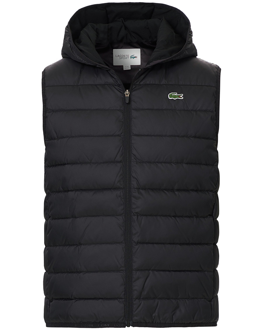Heren | Jassen | Lacoste | Hooded Vest Noir
