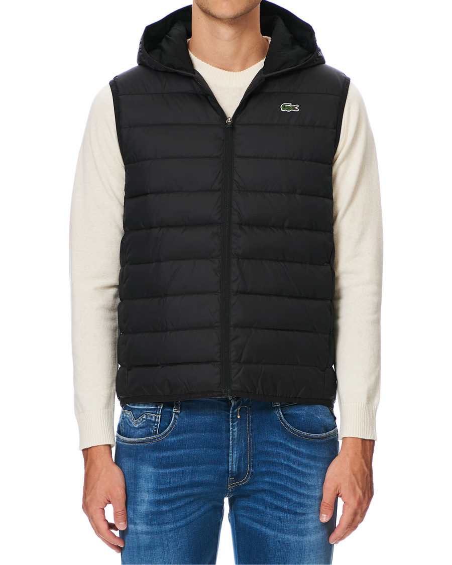Heren | Jassen | Lacoste | Hooded Vest Noir