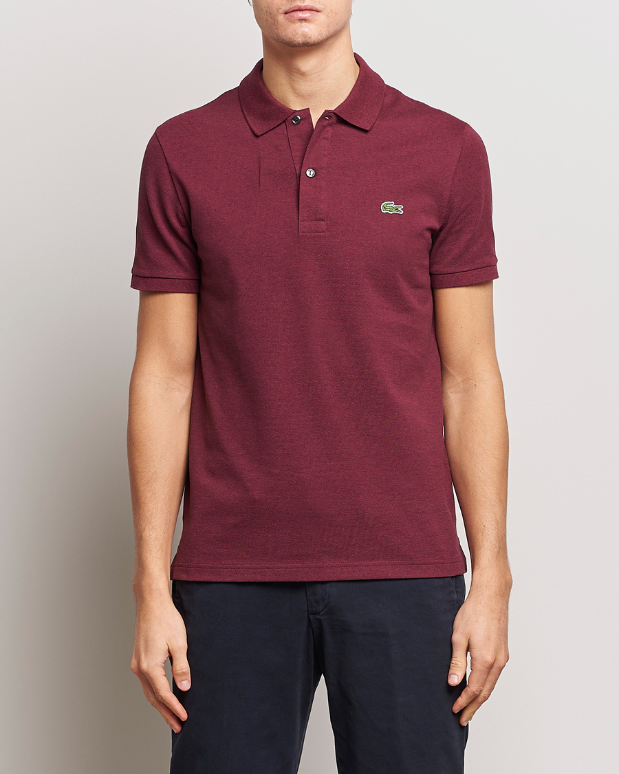 Heren | Poloshirts met korte mouwen | Lacoste | Slim Fit Polo Piké Vine Chine