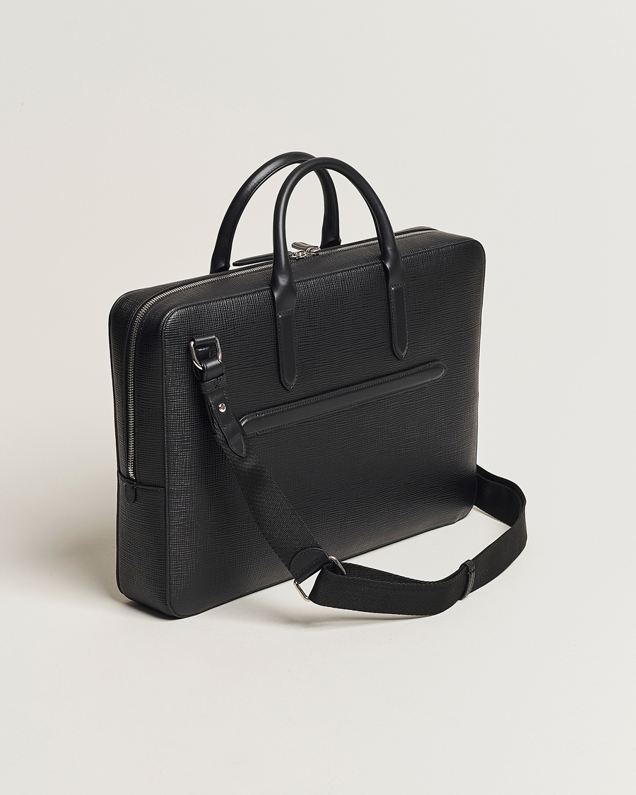 Heren | Lifestyle | Smythson | Panama Lightweight Briefcase Black