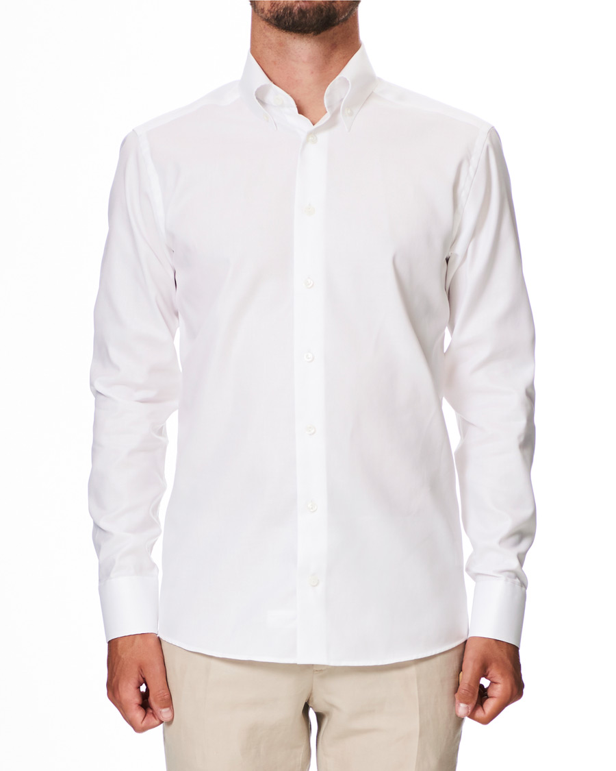 Heren | Overhemden | Eton | Slim Fit Royal Oxford Button Down Shirt White