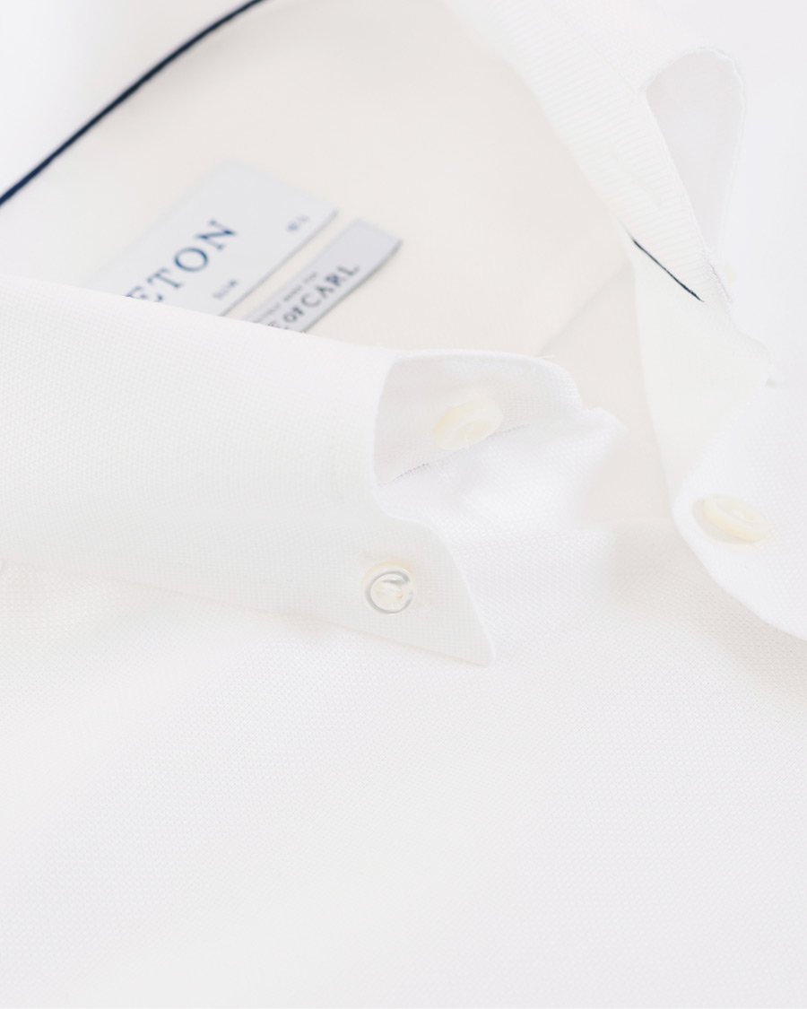 Heren | Overhemden | Eton | Slim Fit Royal Oxford Button Down Shirt White