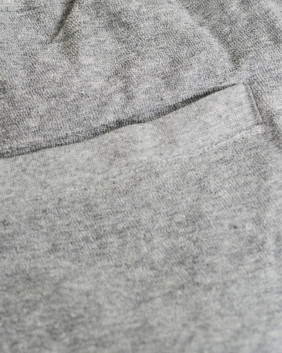 Heren | Korte broek | Sunspel | Organic Cotton Towelling Shorts Grey Melange