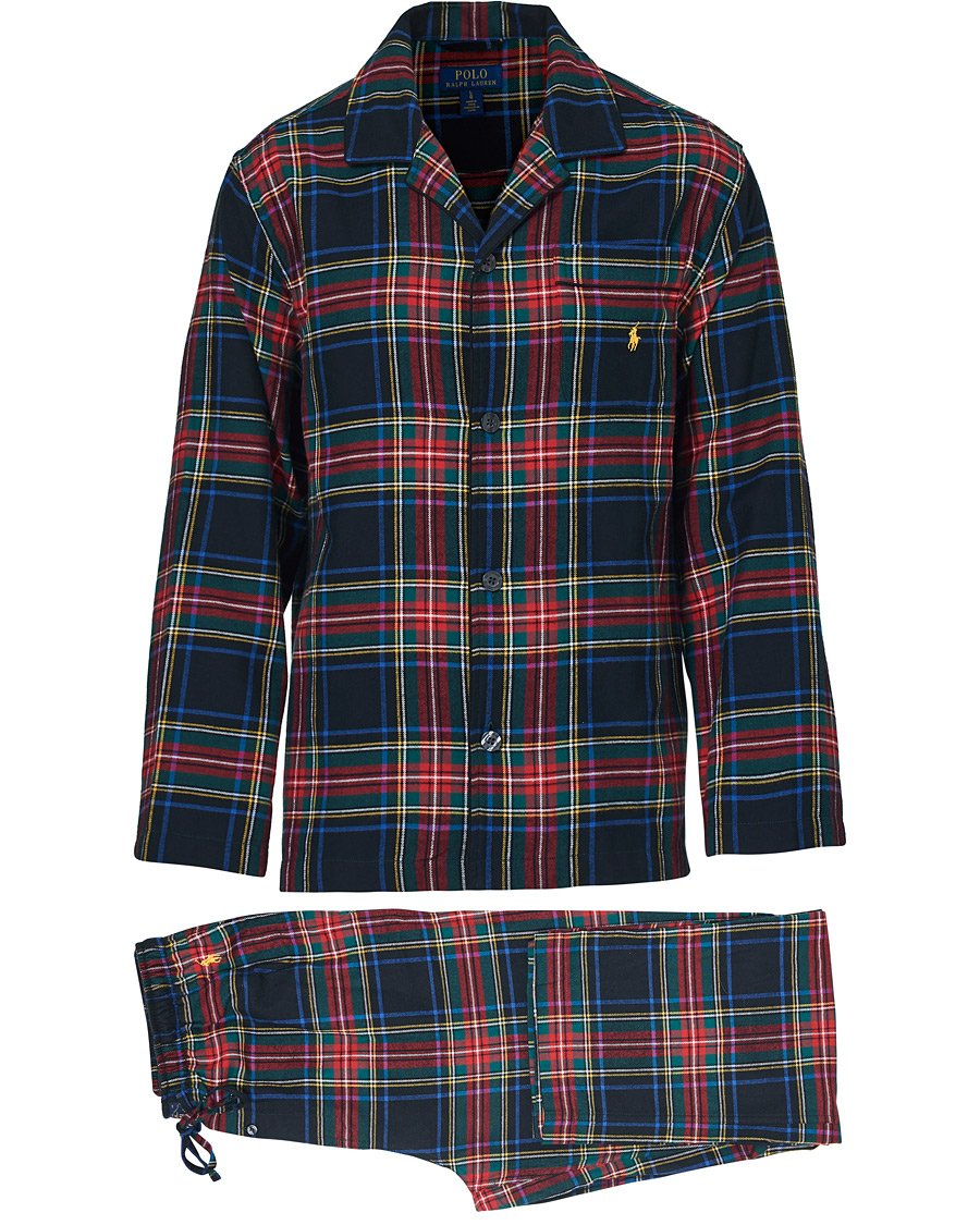 Heren | Pyjama's en gewaden | Polo Ralph Lauren | Flannel Check Pyjama Set Red/Green/Blue