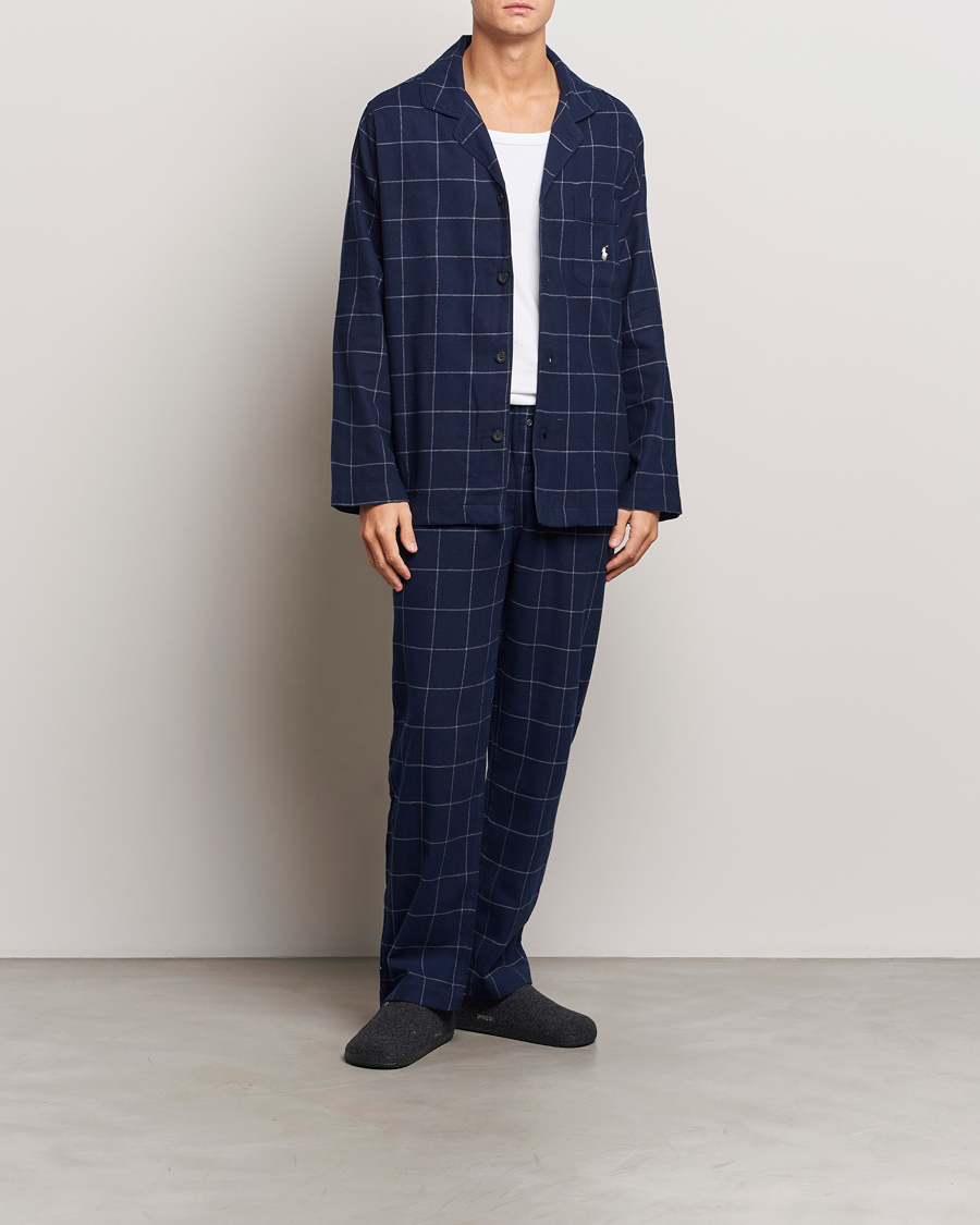 Heren | Polo Ralph Lauren Pyjama Set Navy Windowpane | Polo Ralph Lauren | Pyjama Set Navy Windowpane