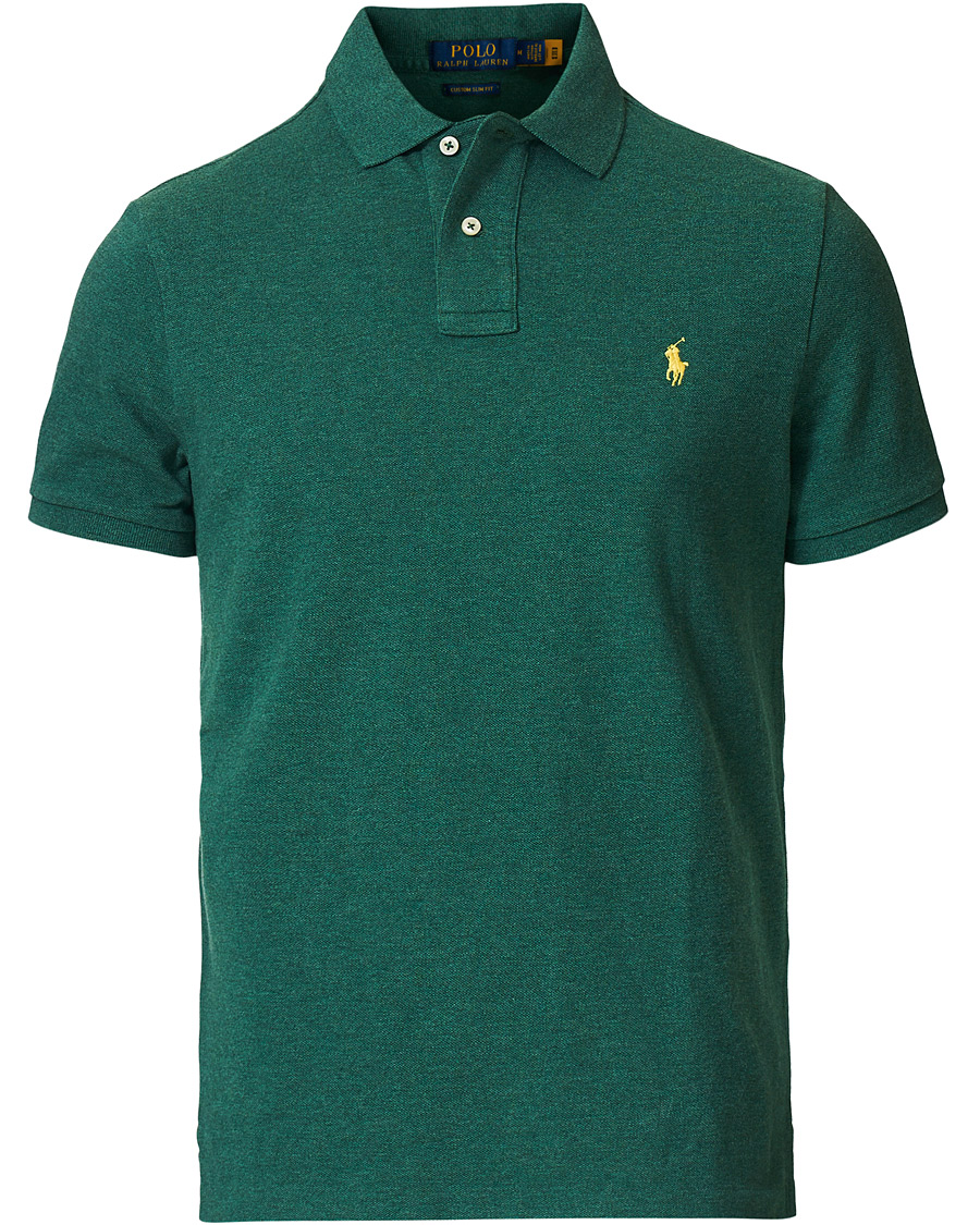 Heren | Polo's | Polo Ralph Lauren | Custom Slim Fit Polo Green Heather