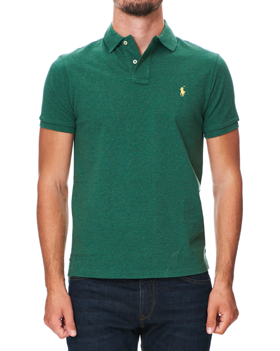 Heren | Polo's | Polo Ralph Lauren | Custom Slim Fit Polo Green Heather