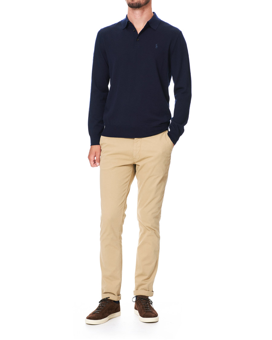 Heren | Truien | Polo Ralph Lauren | Merino Knitted Polo Hunter Navy