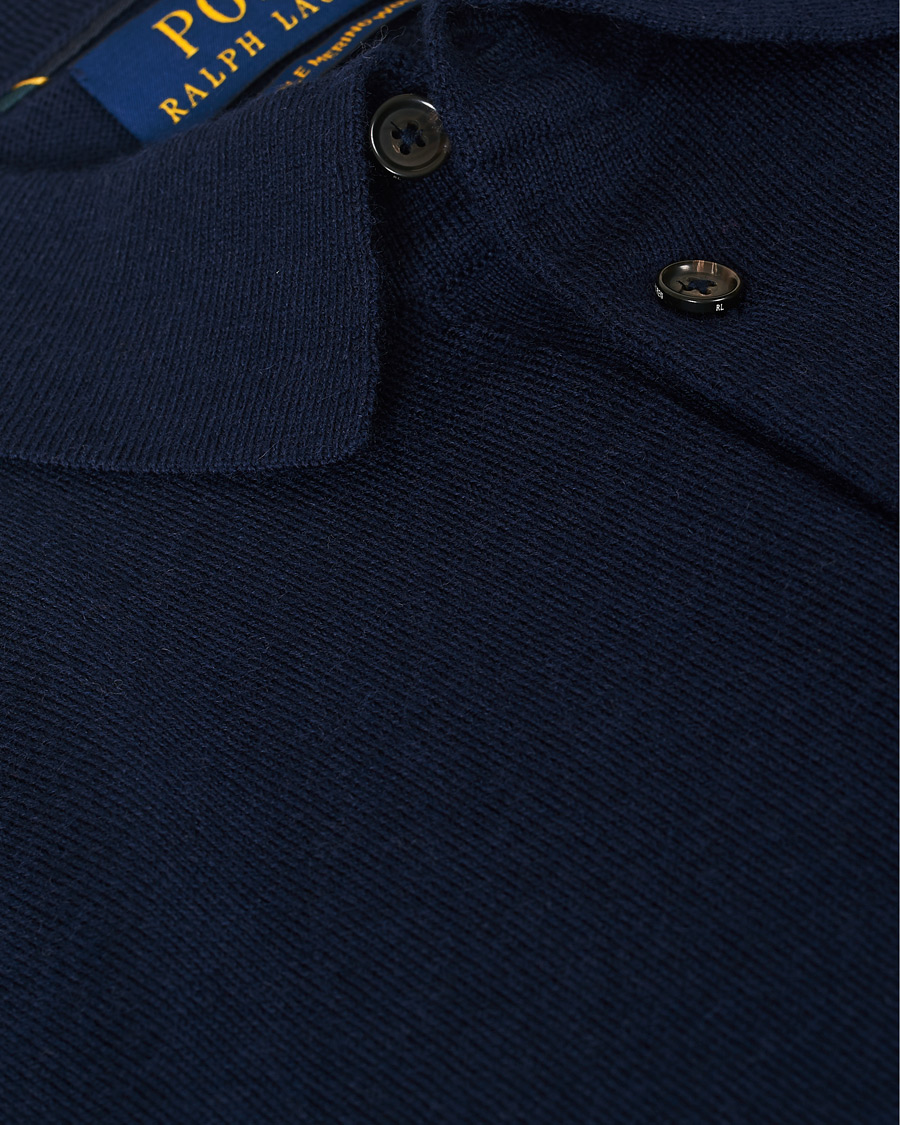 Heren | Truien | Polo Ralph Lauren | Merino Knitted Polo Hunter Navy