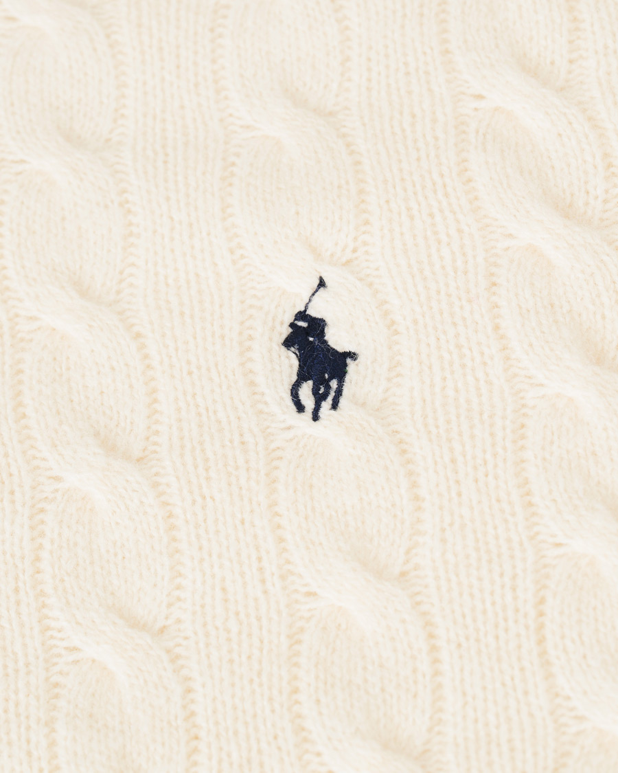 Heren | Truien | Polo Ralph Lauren | Wool/Cashmere Cable Sweater Cream