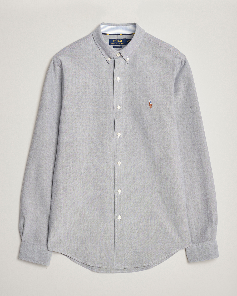 Heren | Overhemden | Polo Ralph Lauren | Slim Fit Oxford Button Down Shirt Slate