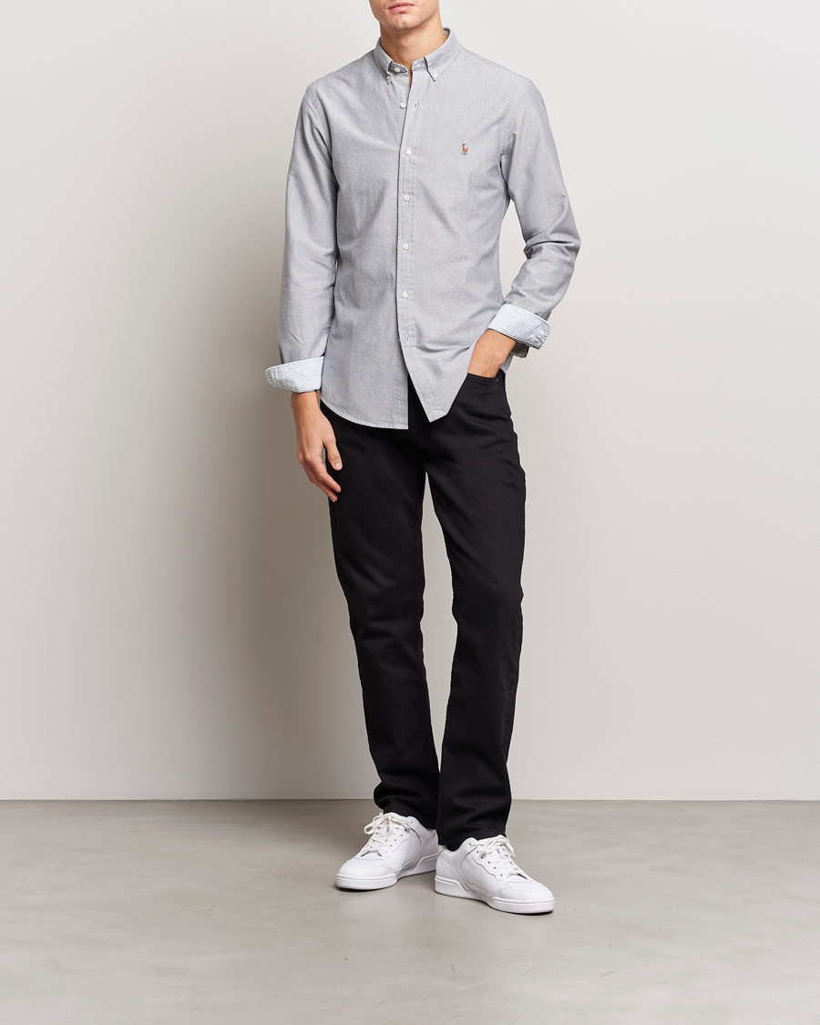 Heren | Overhemden | Polo Ralph Lauren | Slim Fit Oxford Button Down Shirt Slate