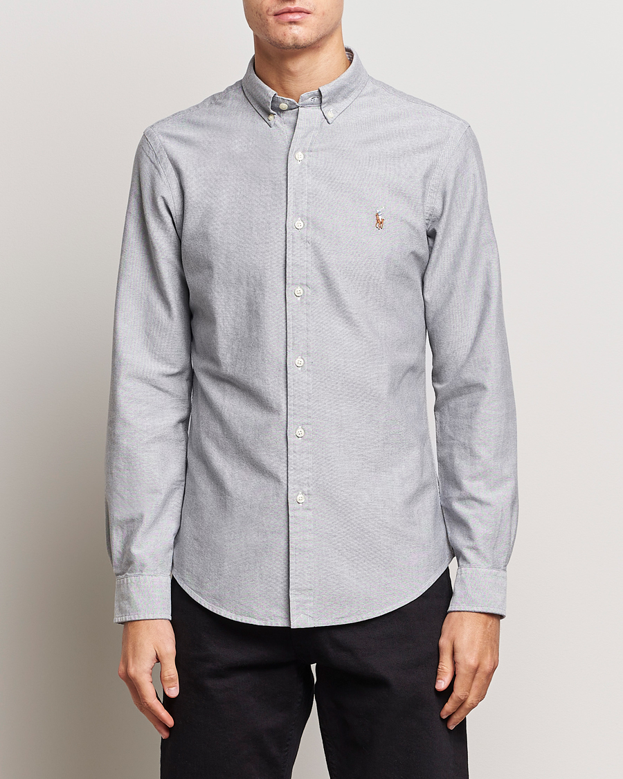 Heren | Overhemden | Polo Ralph Lauren | Slim Fit Oxford Button Down Shirt Slate