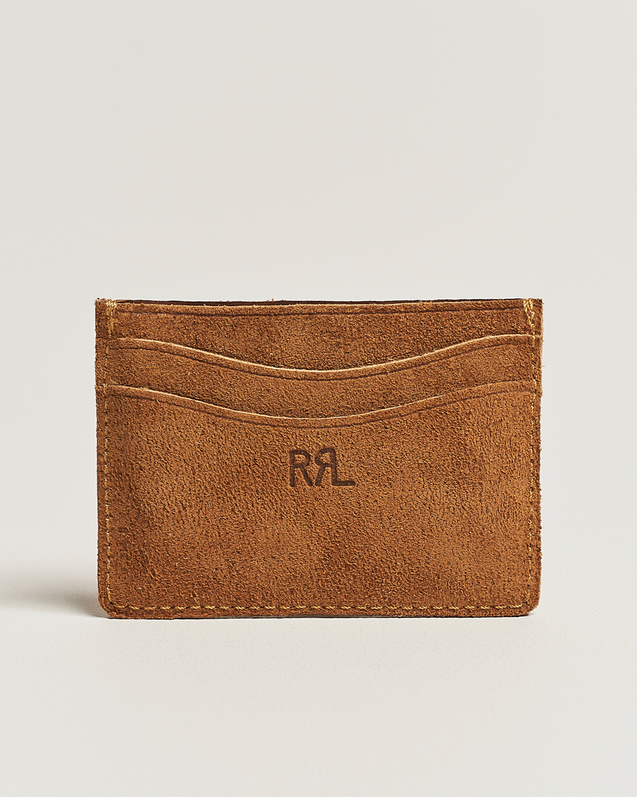 Heren | RRL Rough Out Cardholder Wallet Brown | RRL | Rough Out Cardholder Wallet Brown