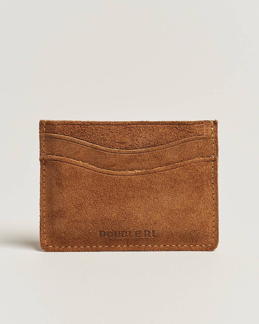 Heren | RRL Rough Out Cardholder Wallet Brown | RRL | Rough Out Cardholder Wallet Brown