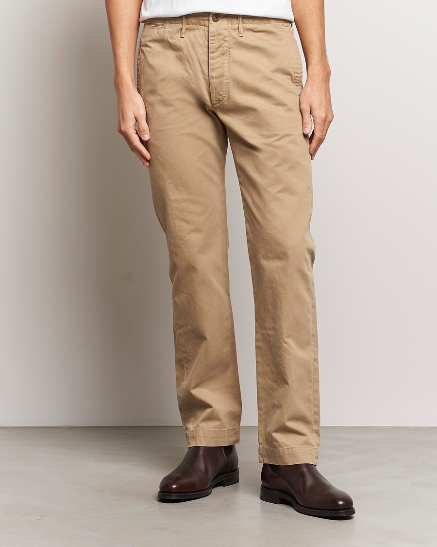 Heren | Broeken | RRL | Officers Flat Pant New Military Khaki