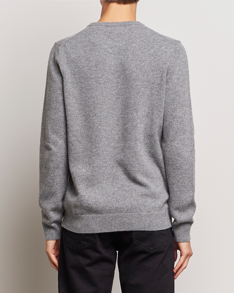 Heren | Truien | Lyle & Scott | Lambswool Crew Neck Pullover Mid Grey Melange