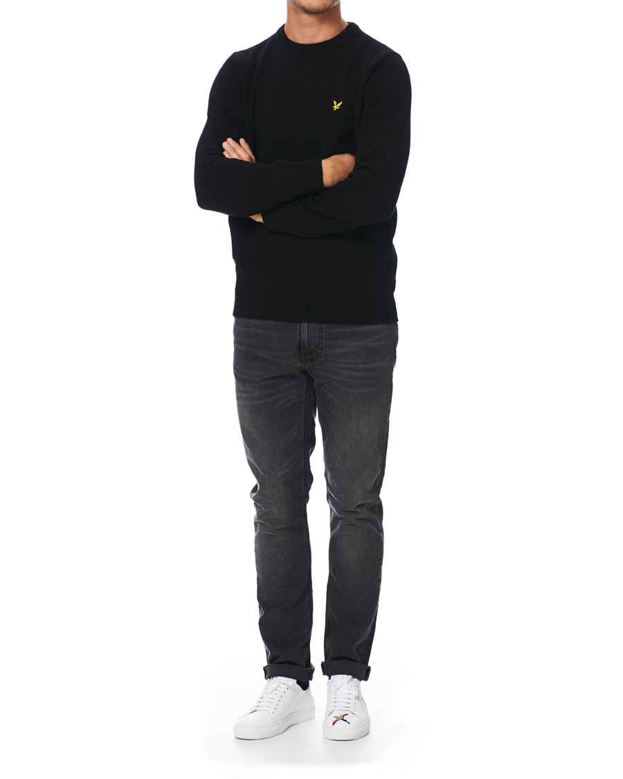 Heren | Truien | Lyle & Scott | Lambswool Crew Neck Pullover Black